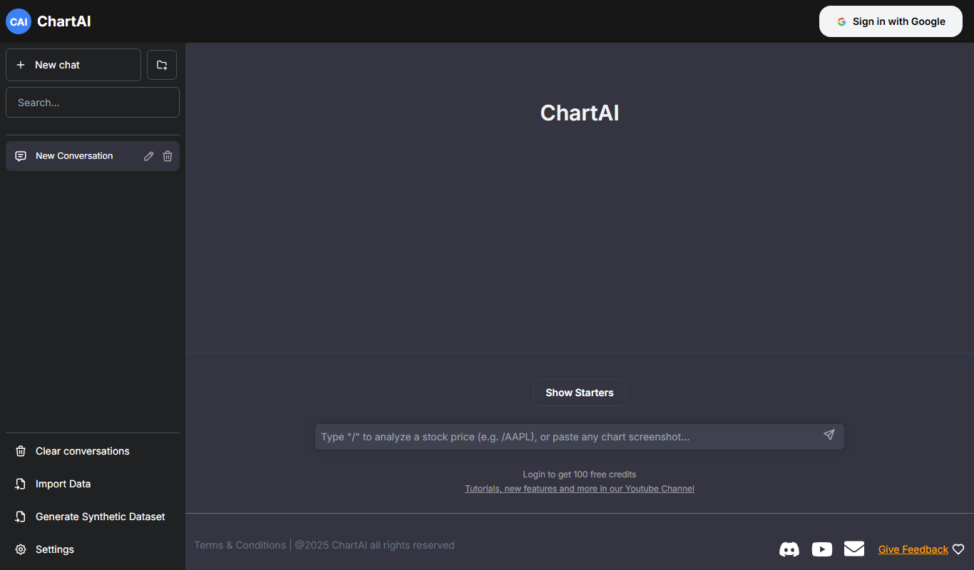 ChartAI app screenshot