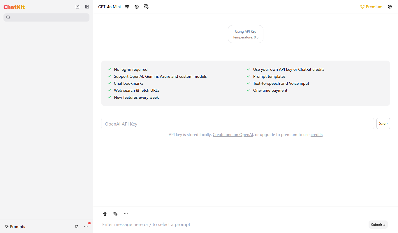 ChatKit app screenshot