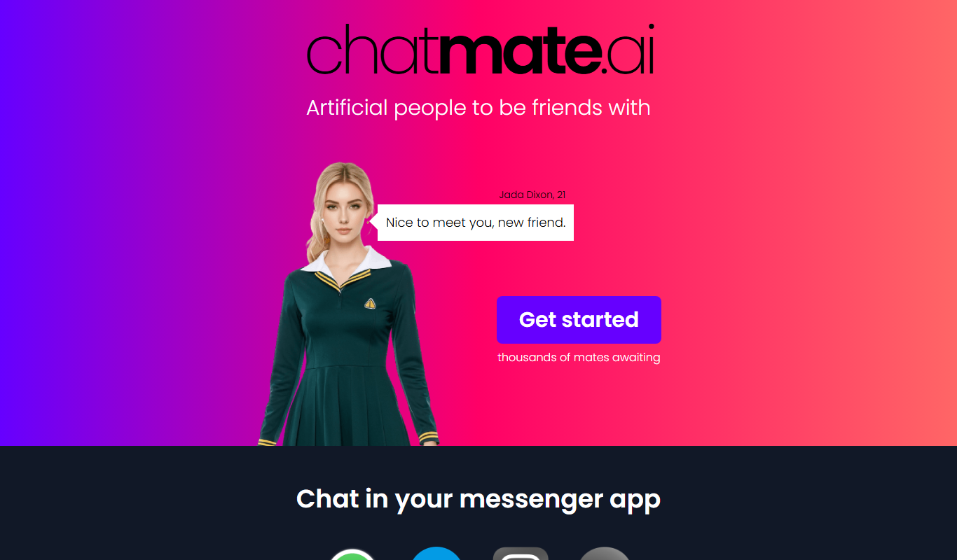 Chatmate AI app screenshot