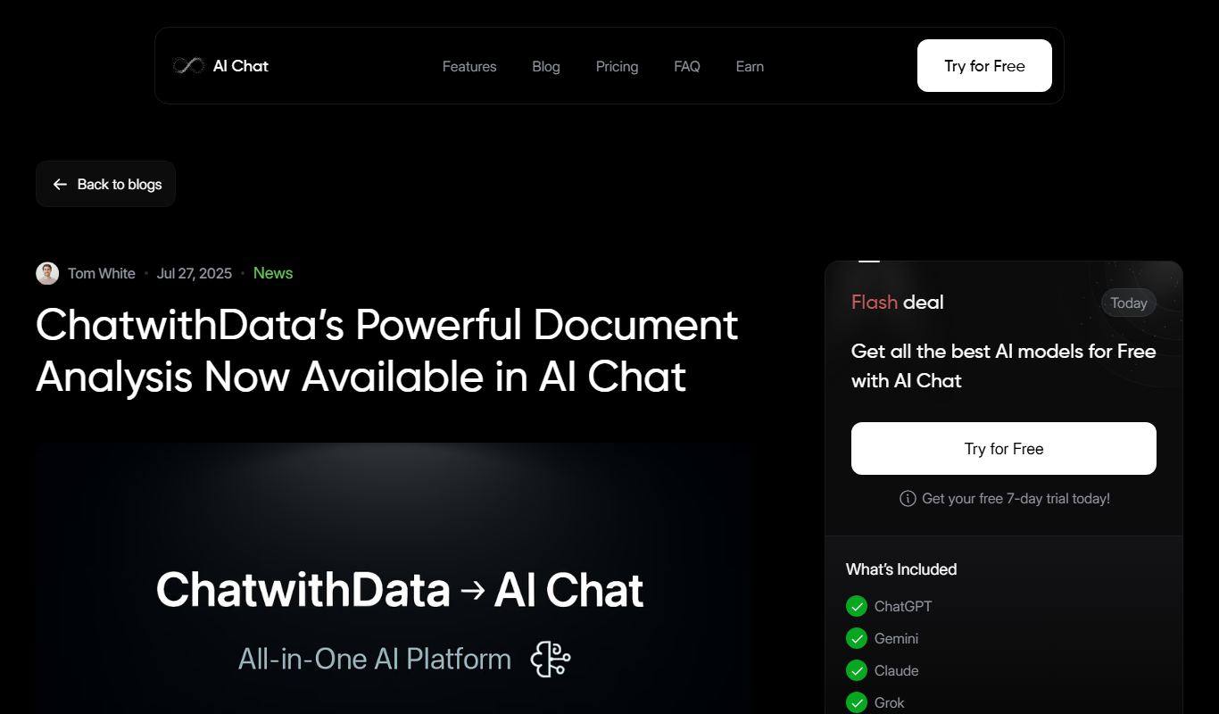 ChatwithData.ai app screenshot