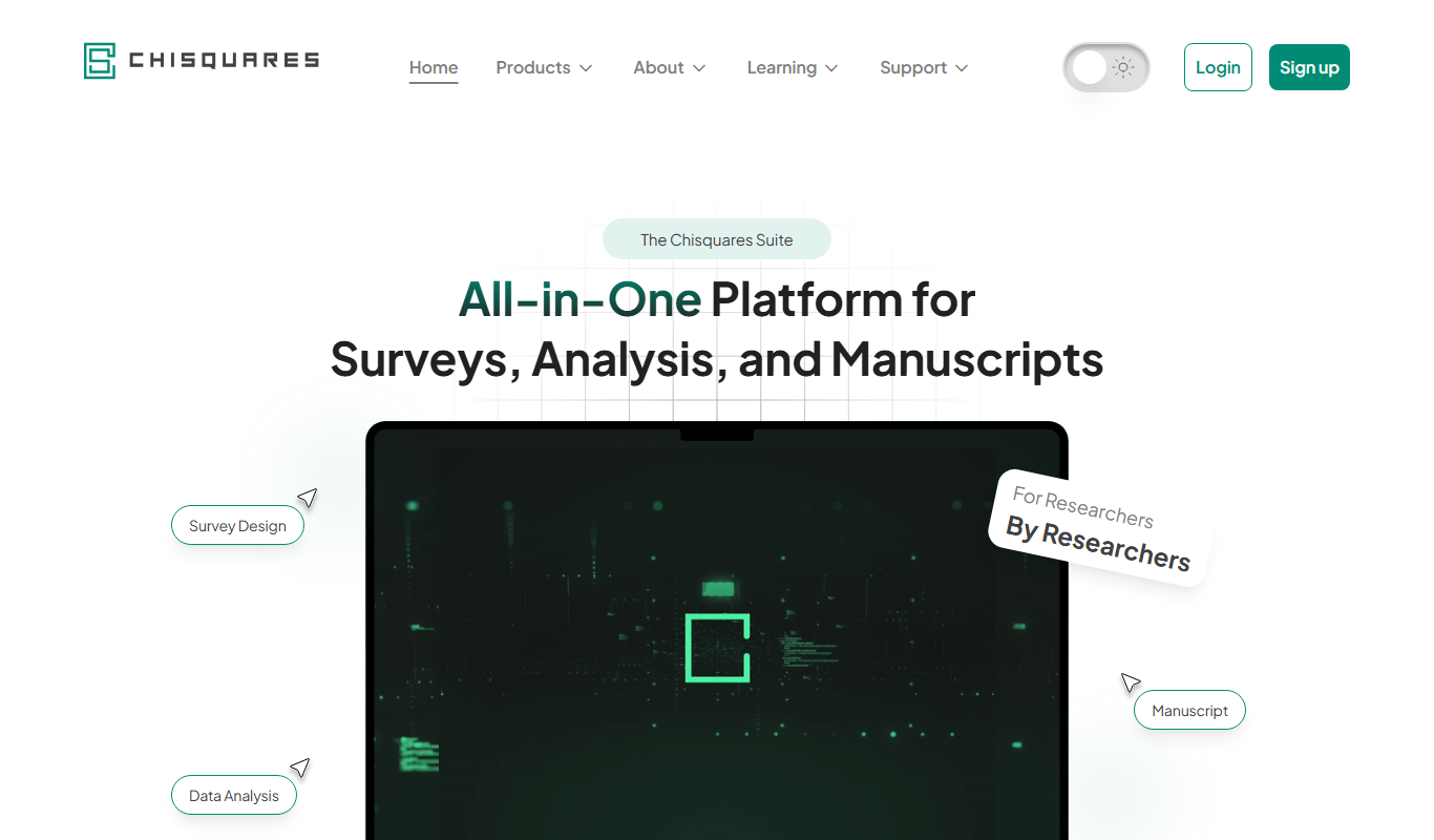 Chisquares app screenshot