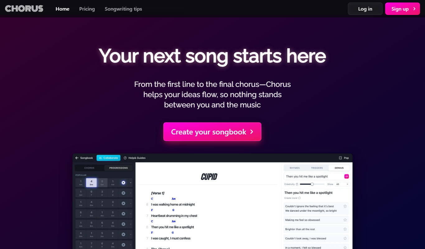 Chorus app screenshot