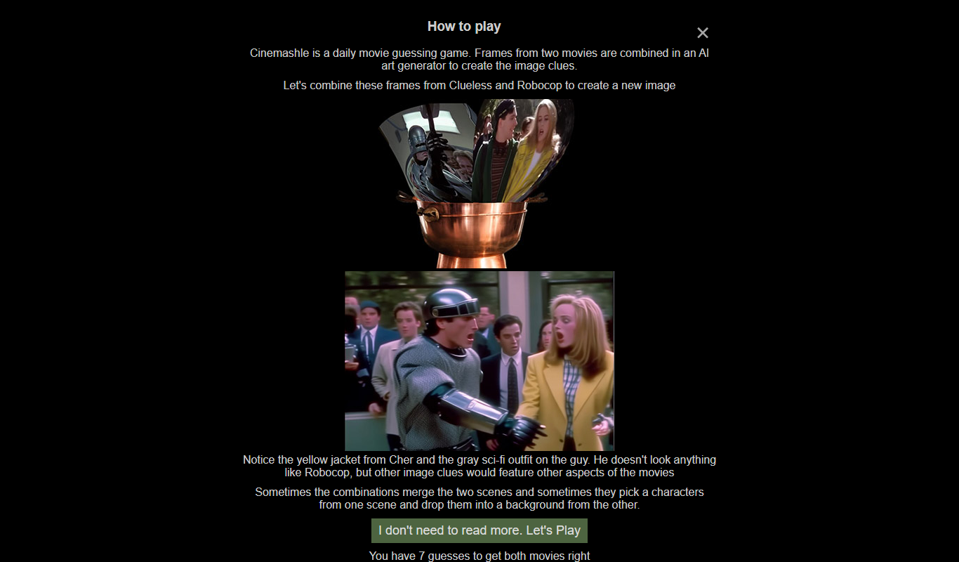 Cinemashle app screenshot