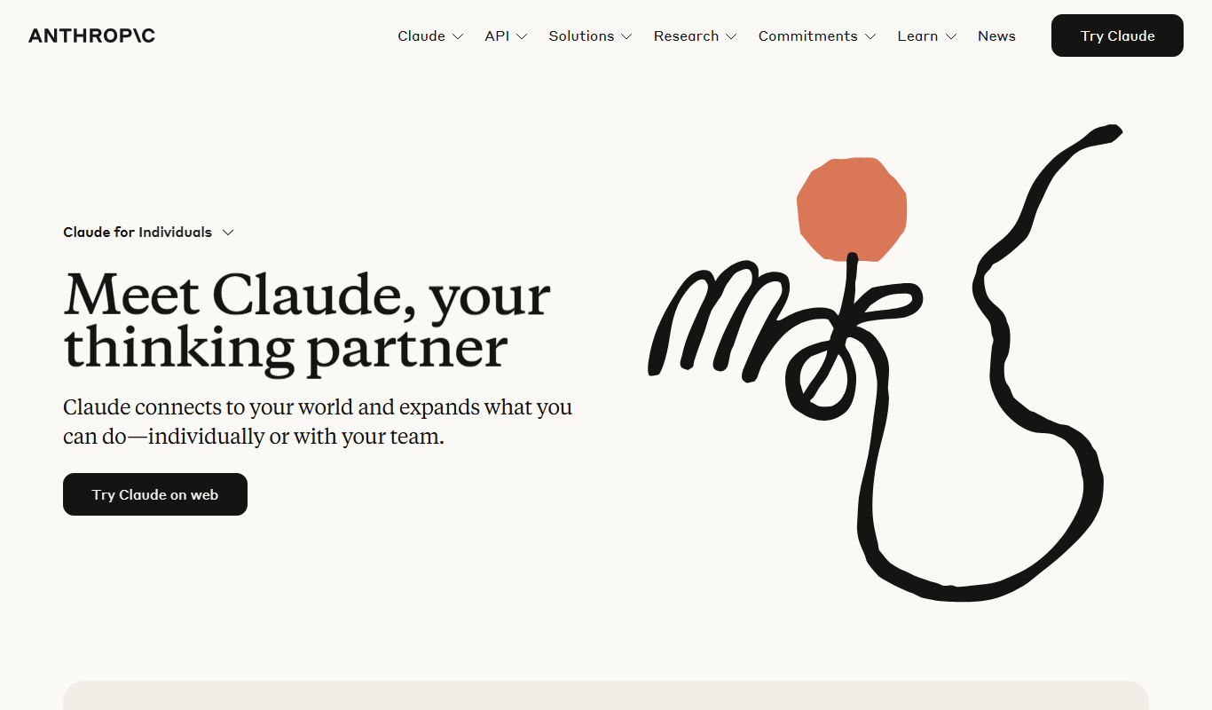 Screenshot of the Claude 3 interface