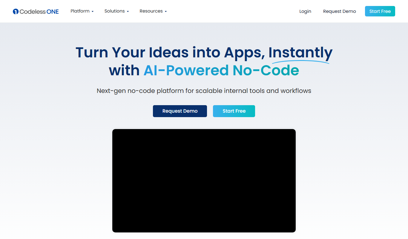 Codeless ONE app screenshot