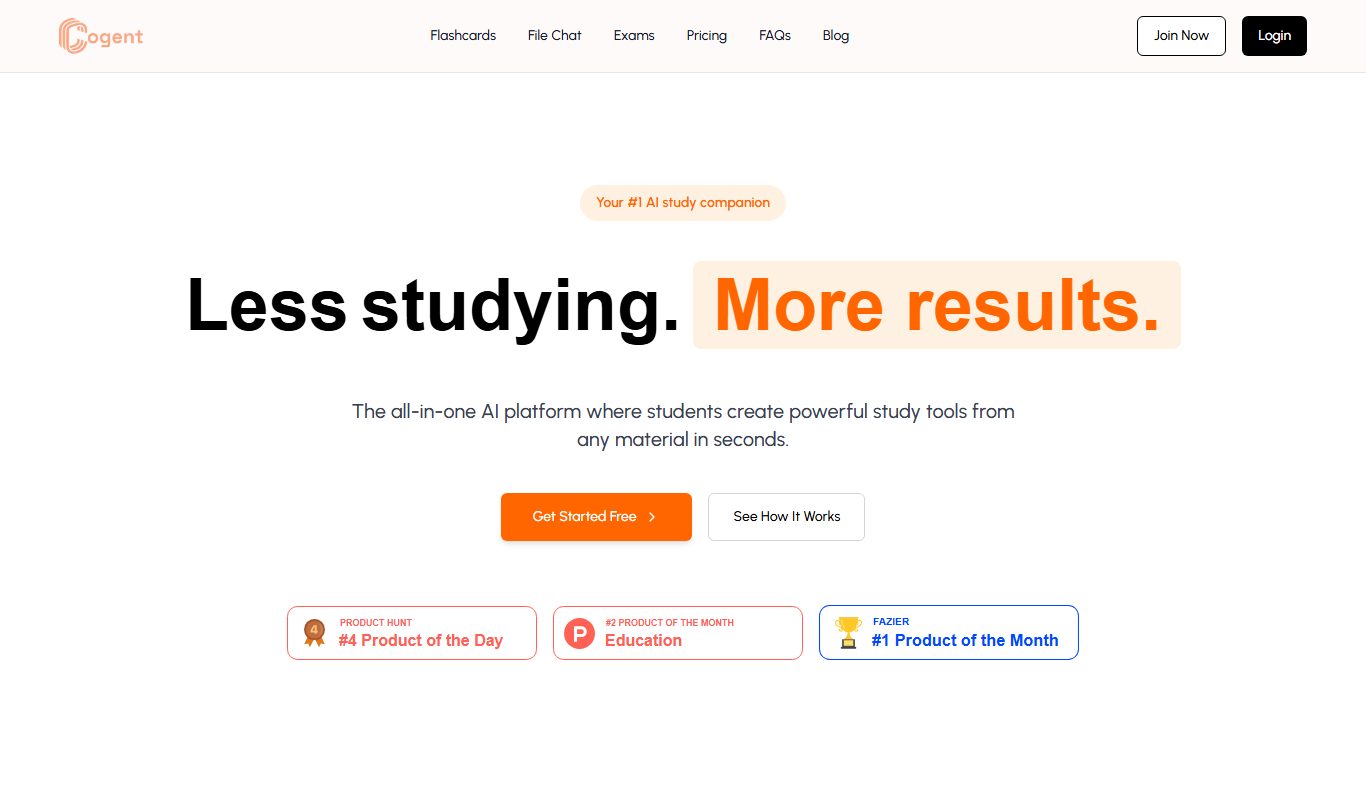 Cogent app screenshot
