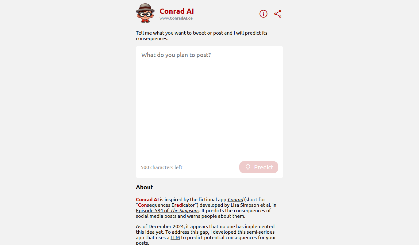 ConradAI.de app screenshot