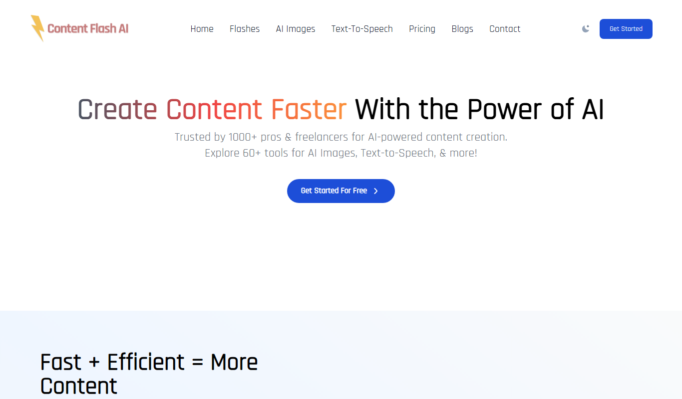 Content Flash AI app screenshot