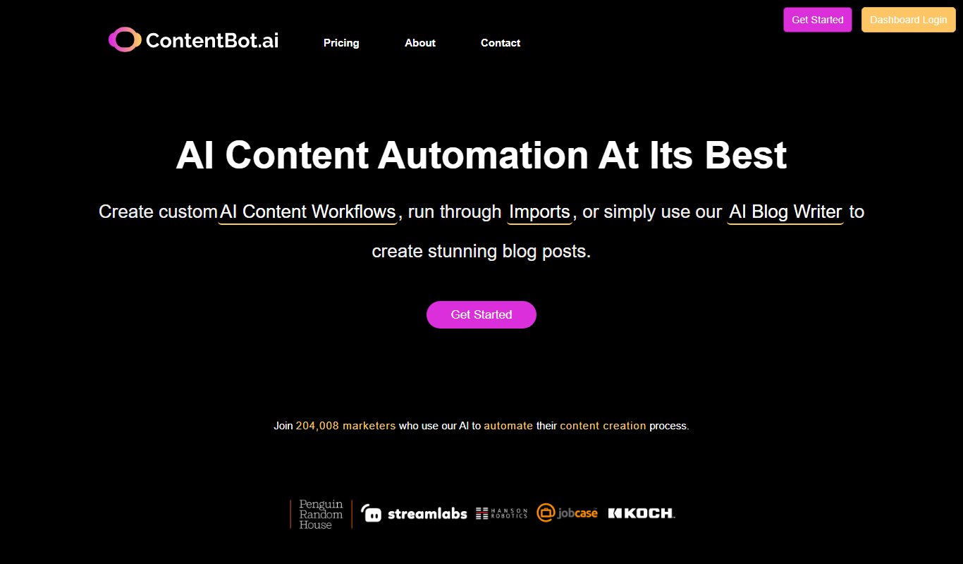 ContentBot AI app screenshot