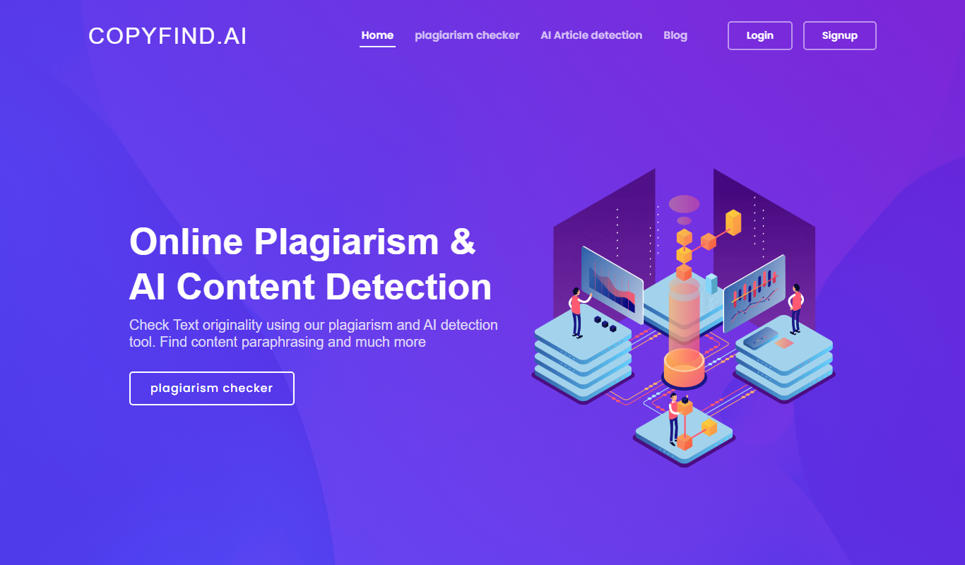 CopyFind – Plagiarism and AI Detector app screenshot