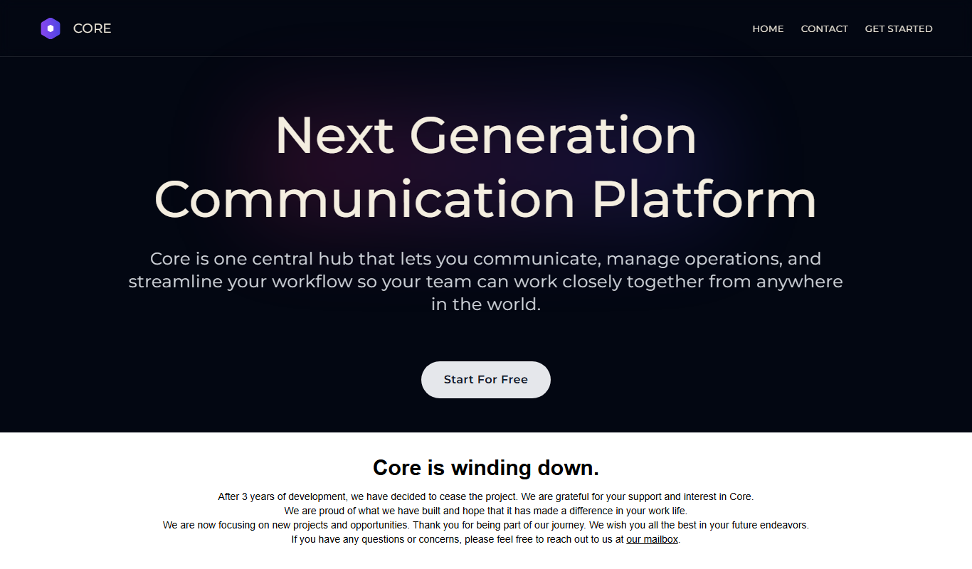 Core Beta app screenshot