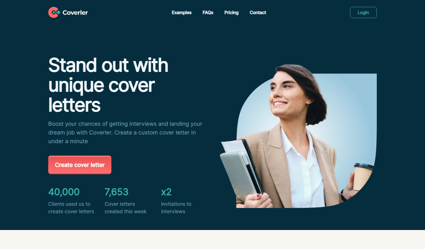 Coverler app screenshot