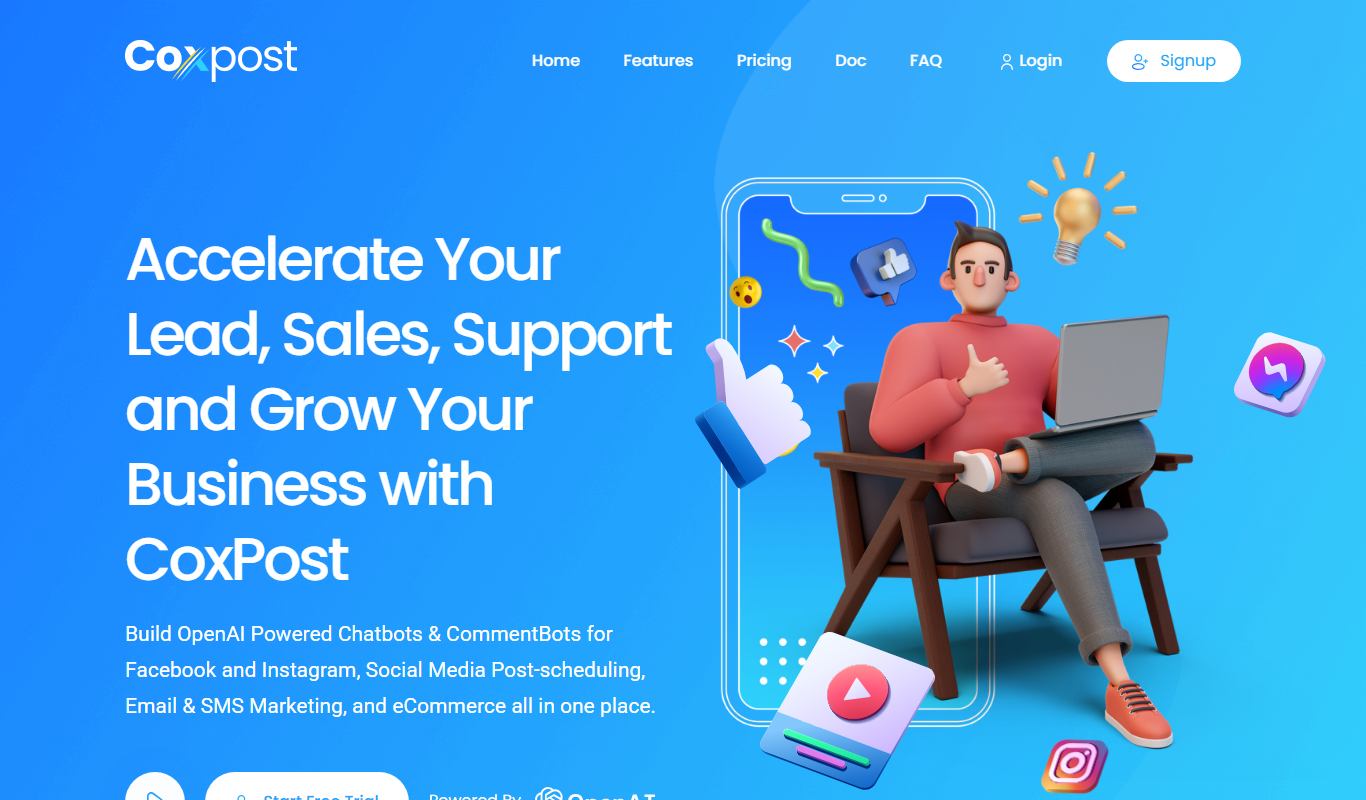CoxPost app screenshot