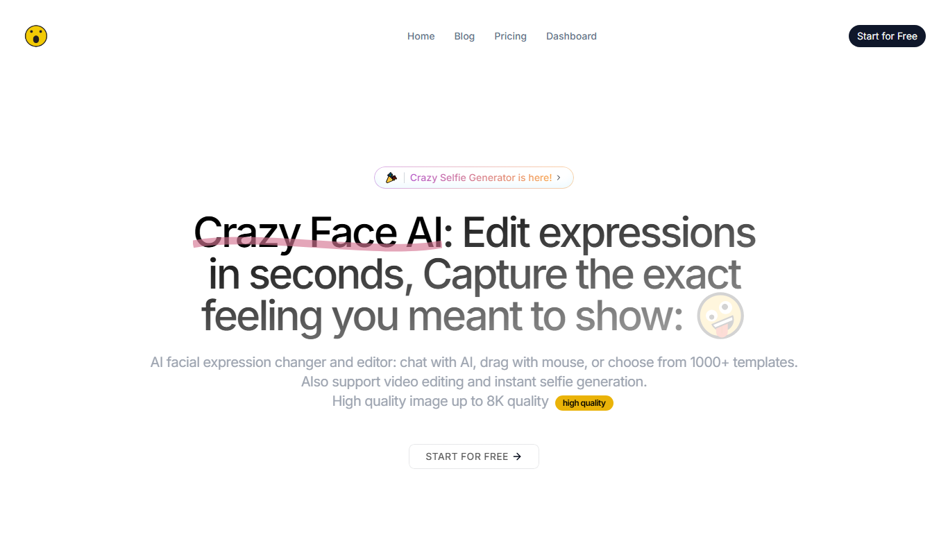 CrazyFace app screenshot