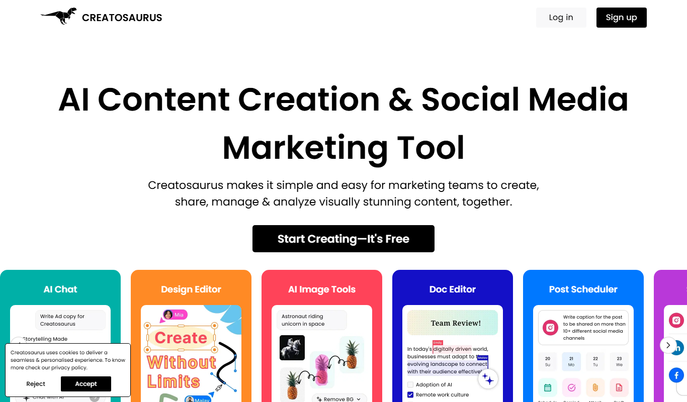 Creatosaurus app screenshot