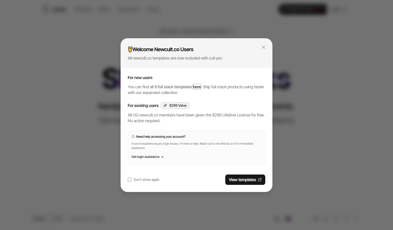 cult app screenshot