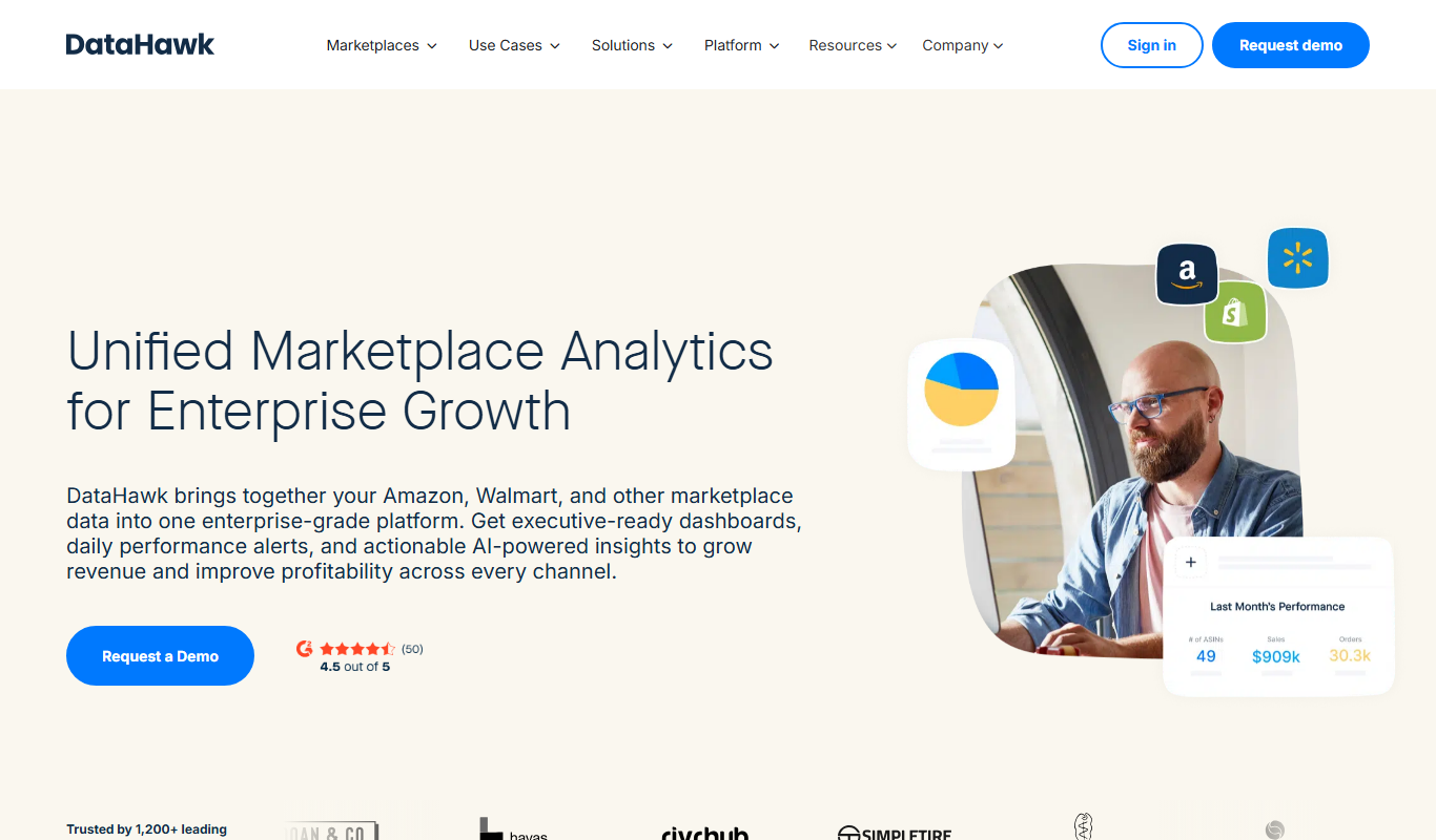 datahawk.co app screenshot