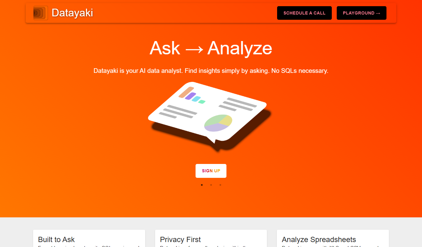 Datayaki app screenshot
