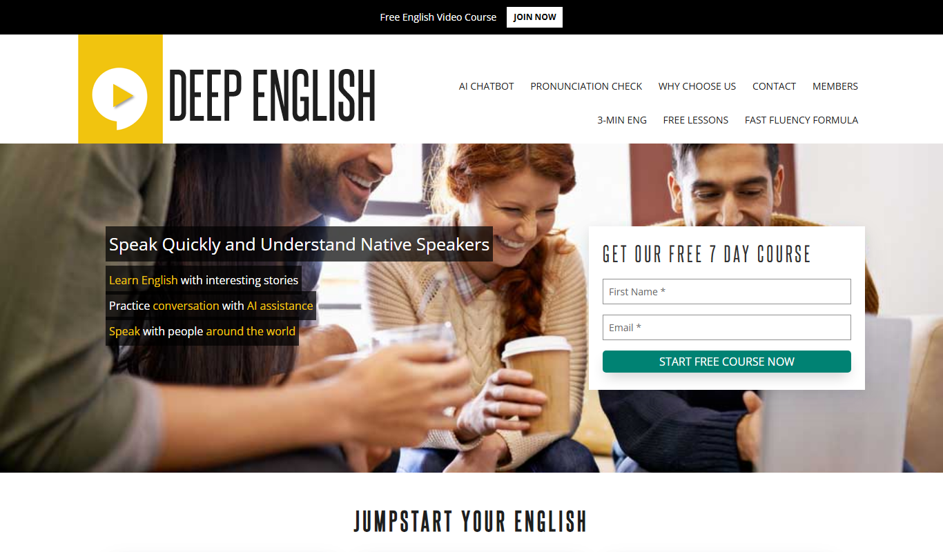 Deep English app screenshot