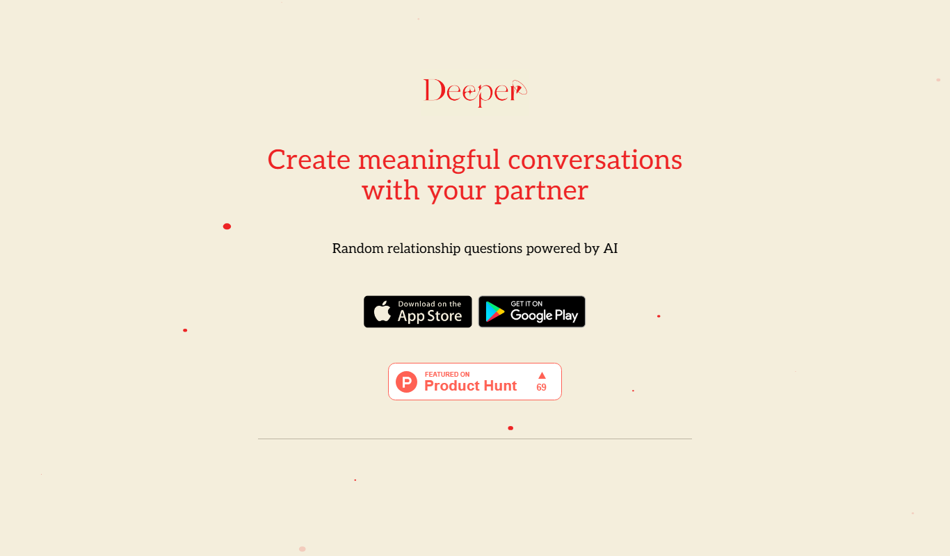Deeper app app screenshot