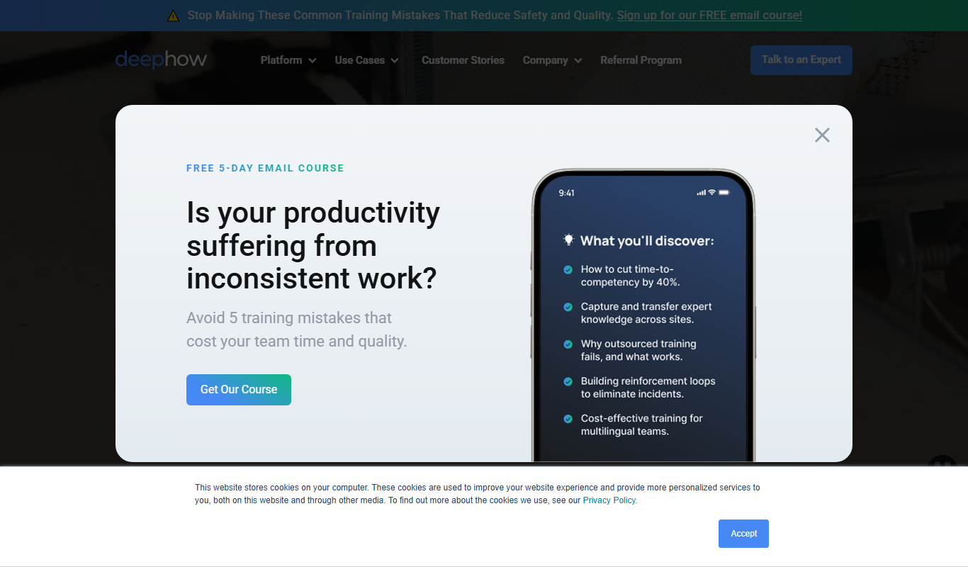 deephow.com app screenshot