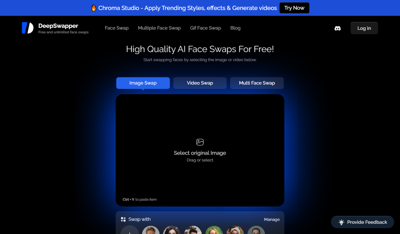 DeepSwapper app screenshot