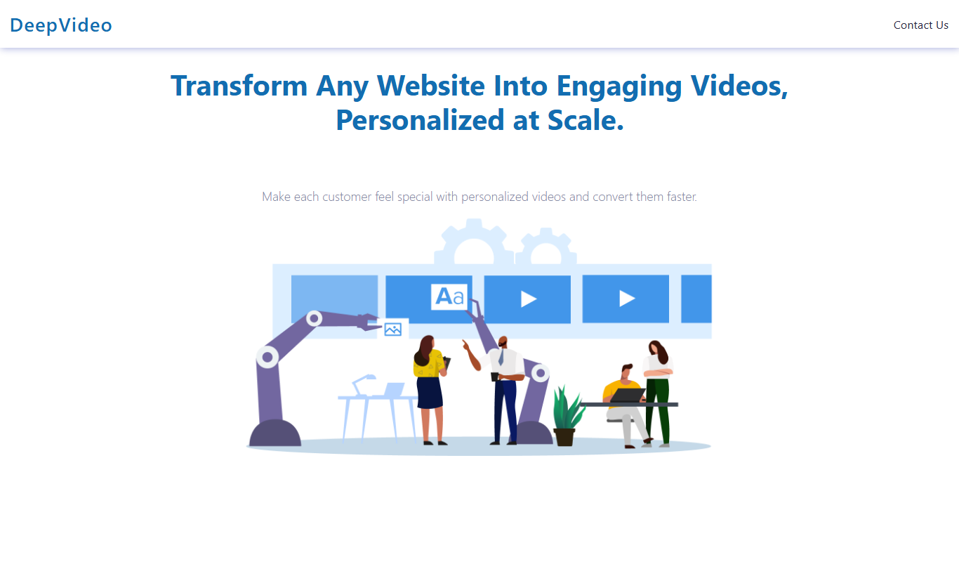 DeepVideo app screenshot