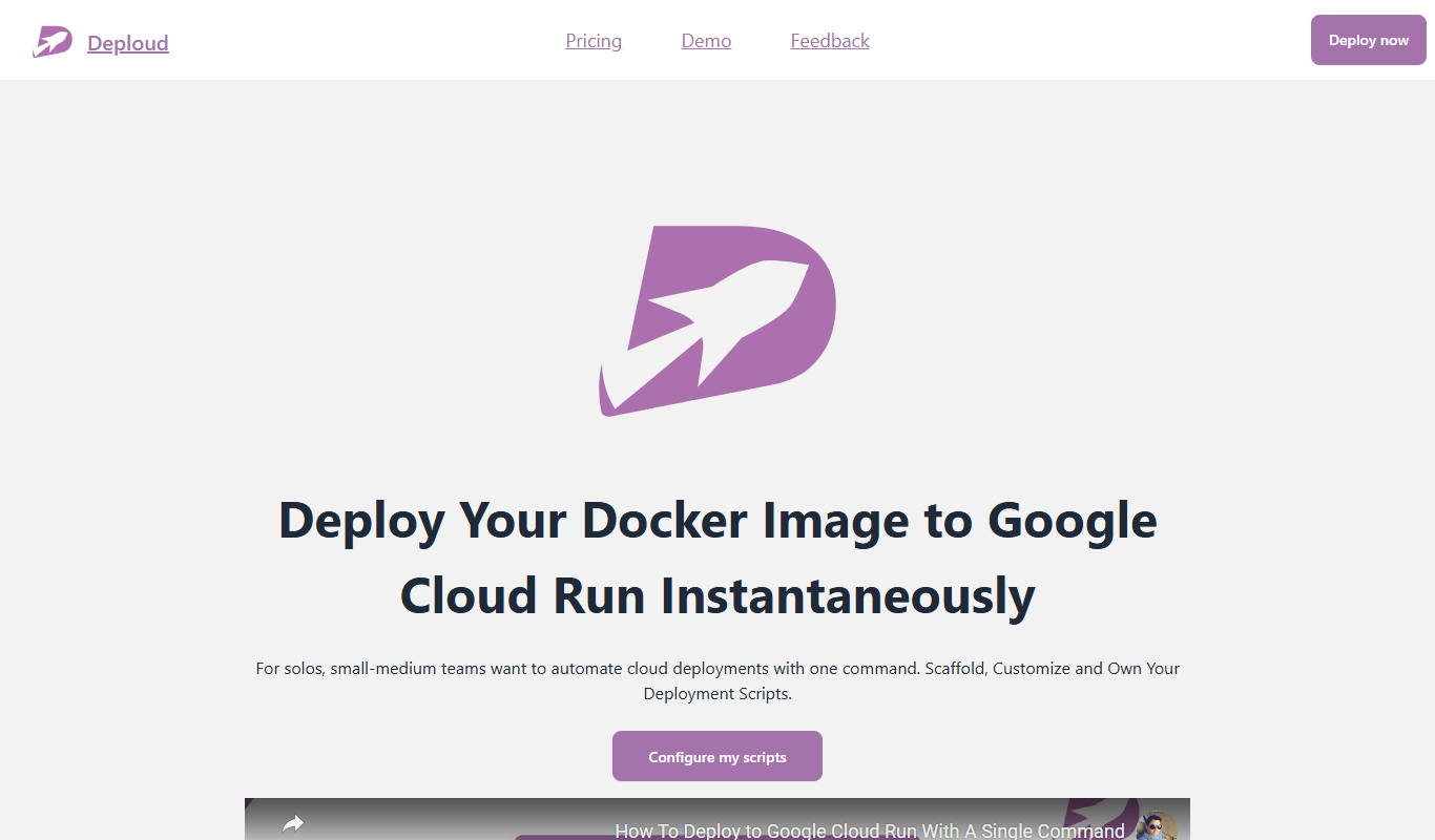 Deploud app screenshot