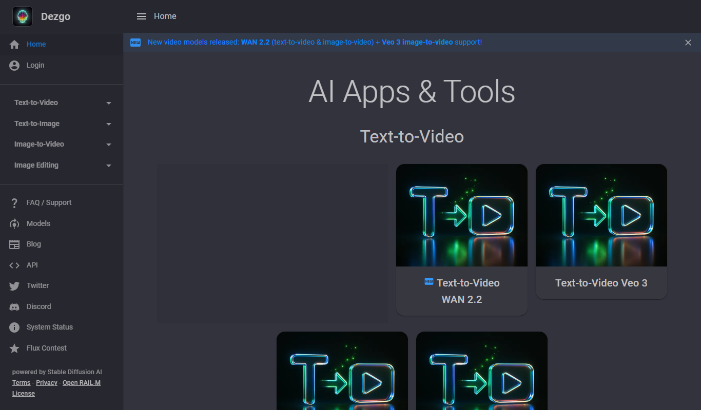 Dezgo app screenshot