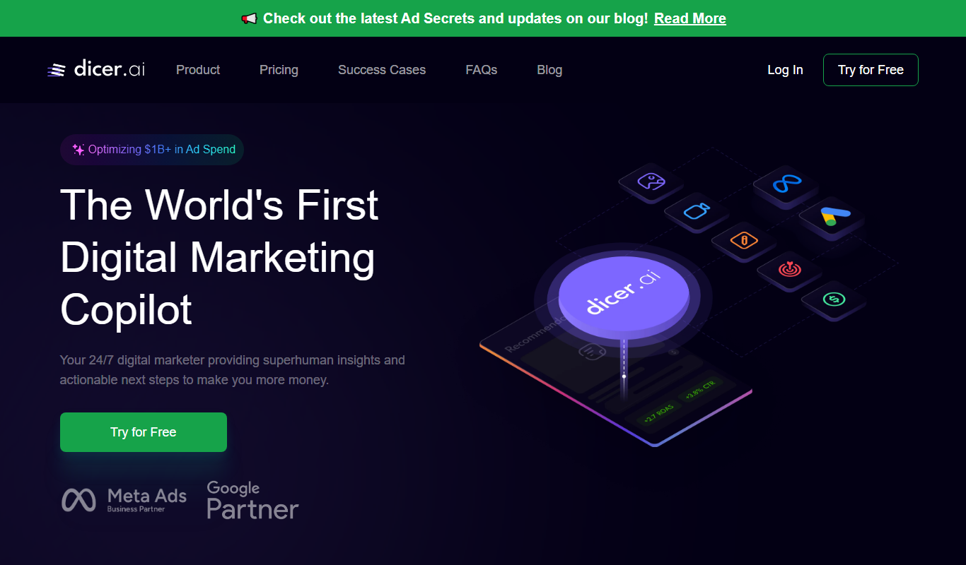 Dicer.ai | AI Marketing Insights app screenshot