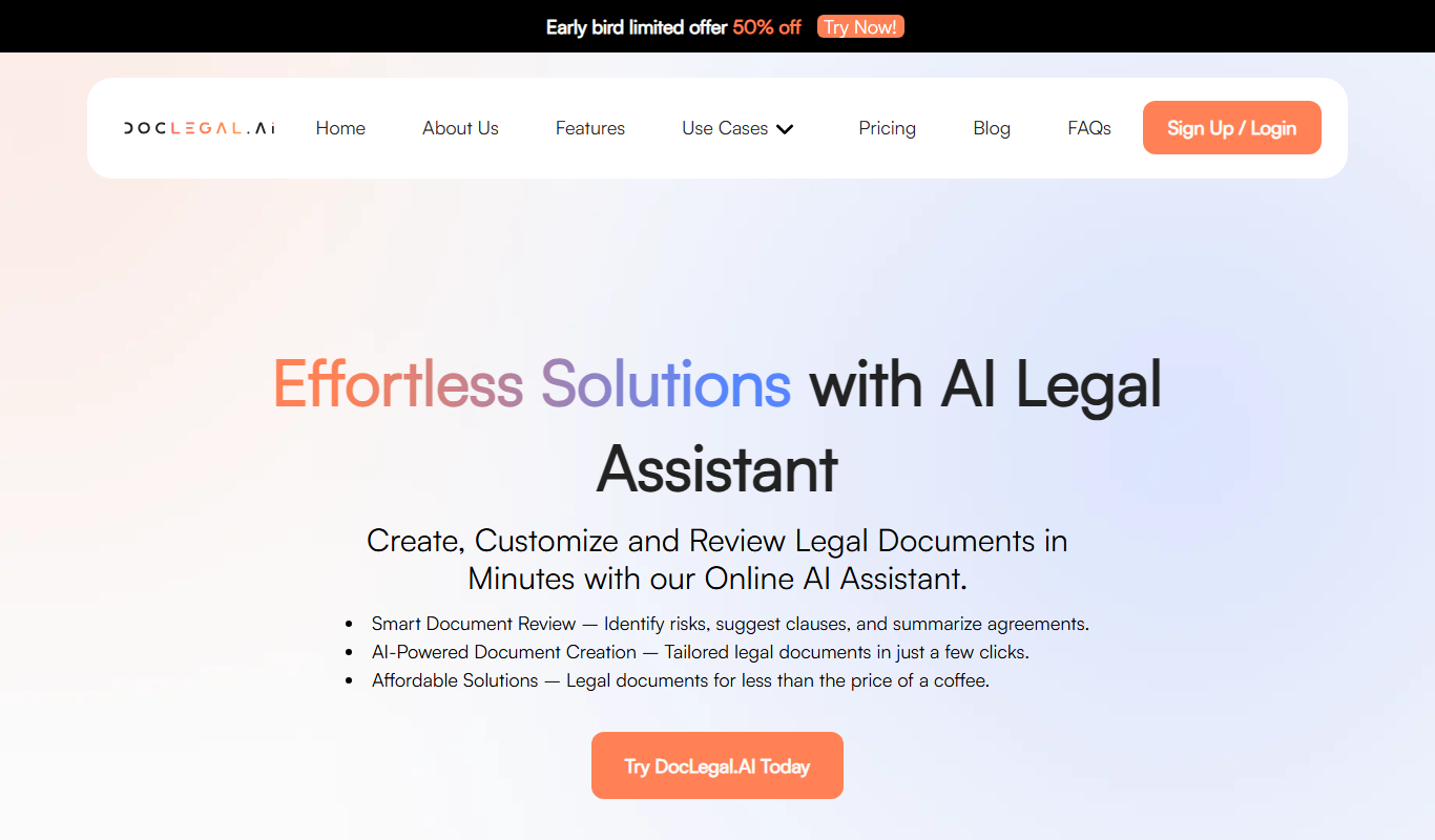 DocLegal.ai app screenshot