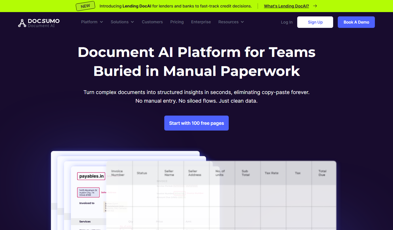 Docsumo app screenshot