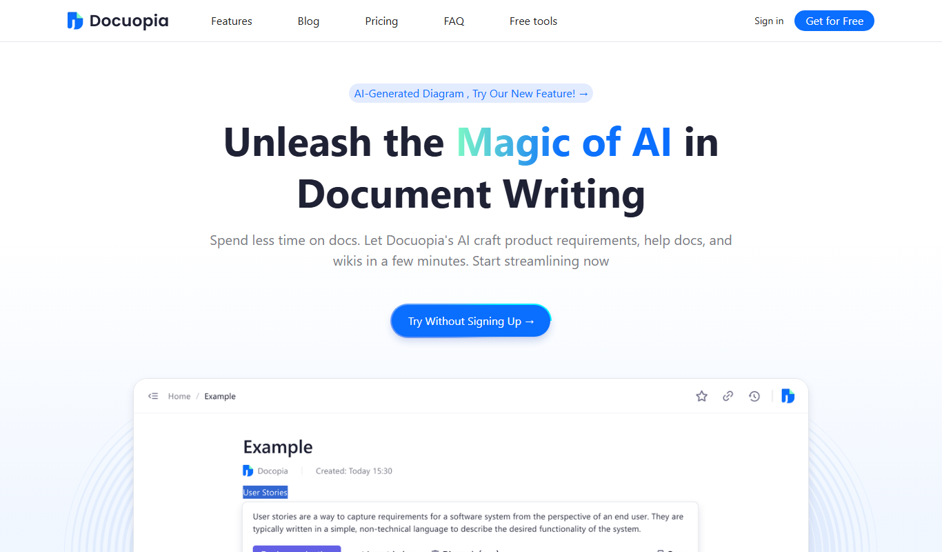 Docuopia app screenshot
