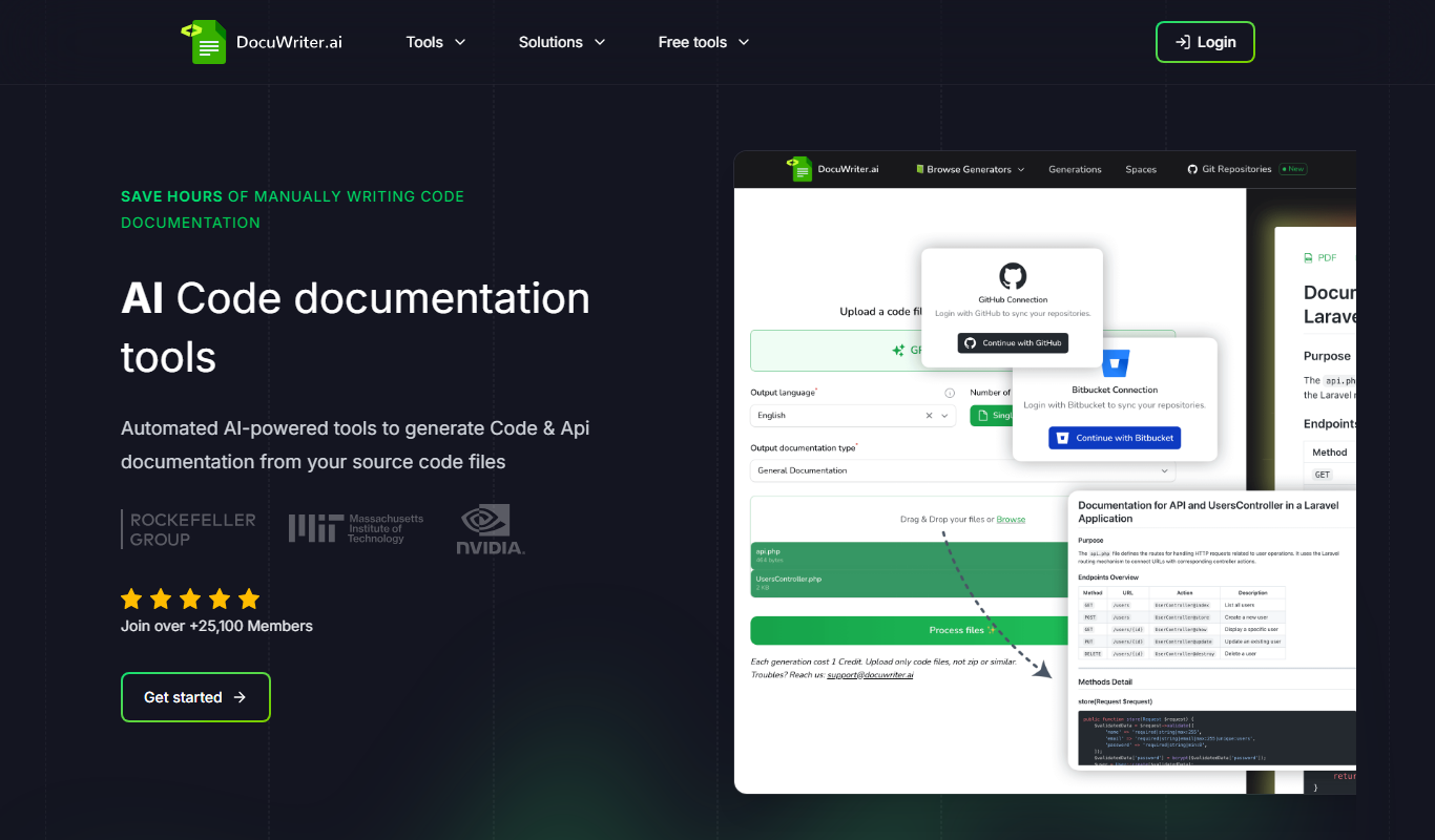 DocuWriter.ai app screenshot