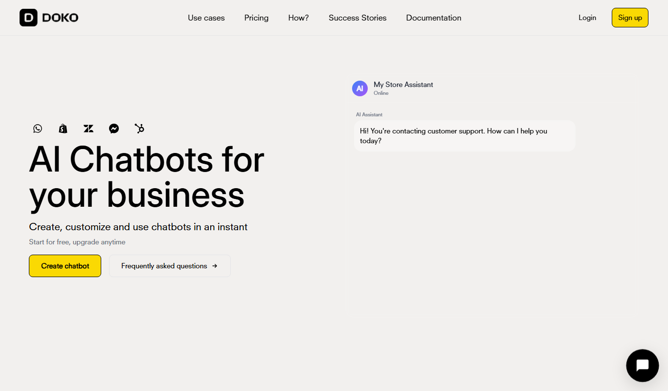 Doko AI app screenshot