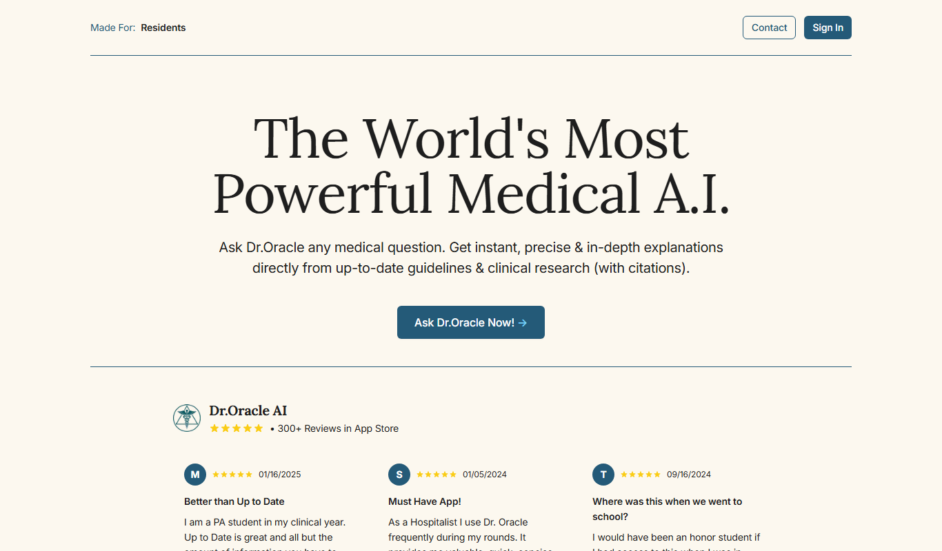 Dr.Oracle app screenshot