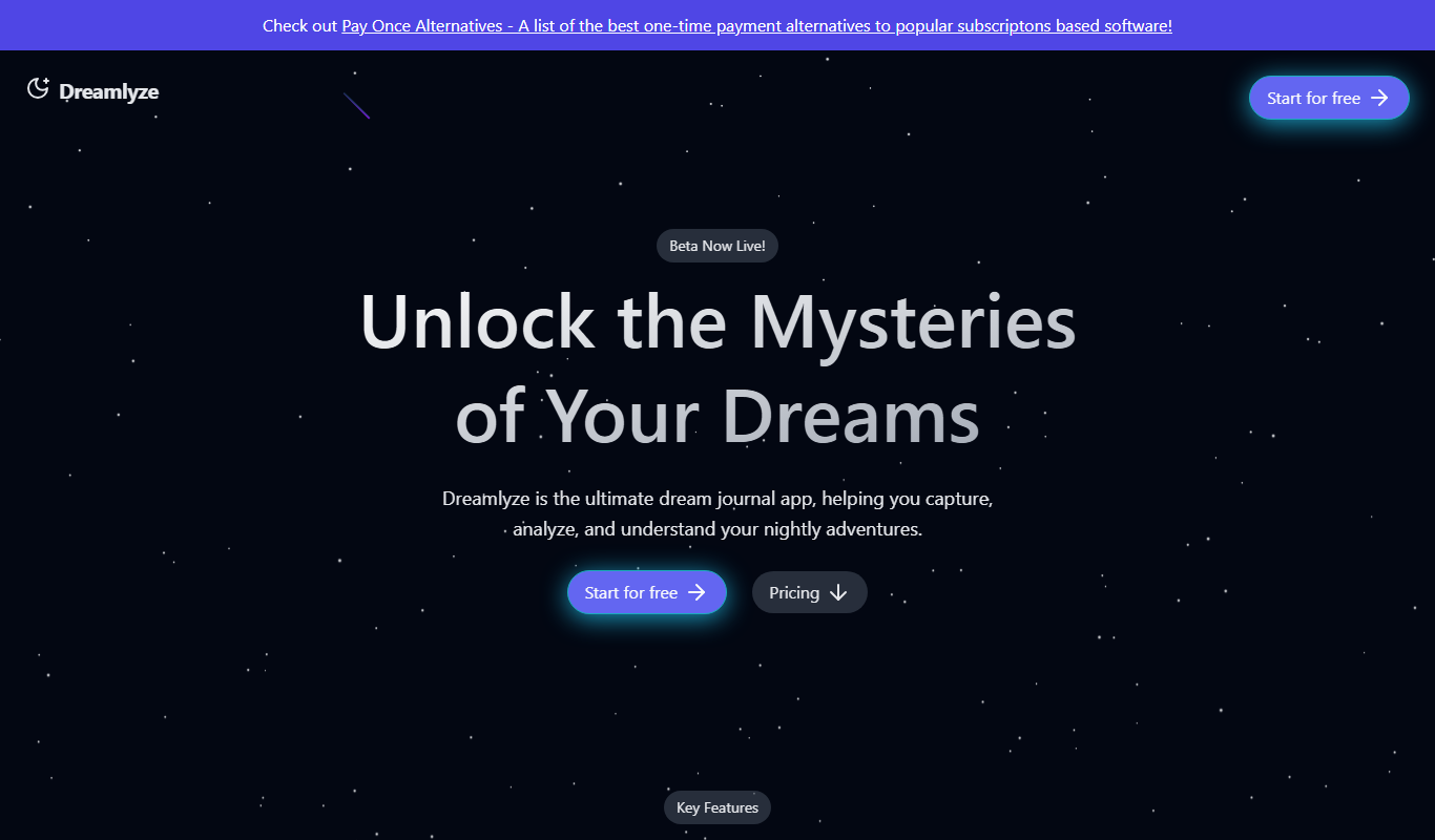 Dreamlyze app screenshot