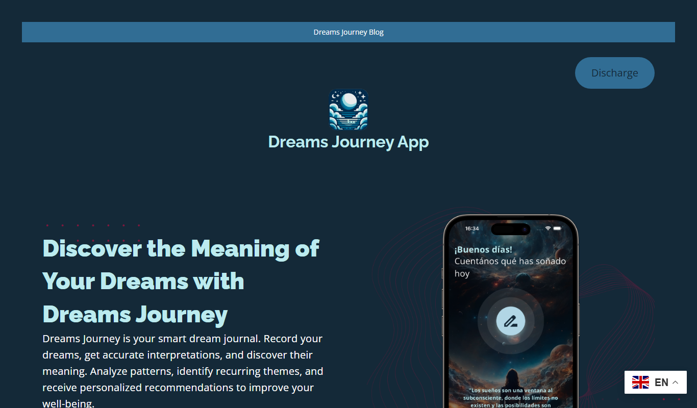 Dreams Journey App app screenshot