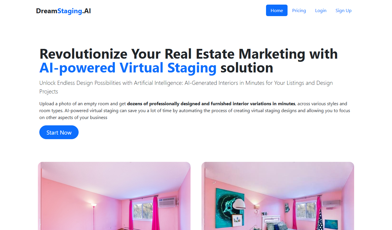 DreamStaging.AI app screenshot