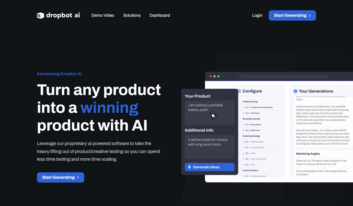DropbotAI app screenshot
