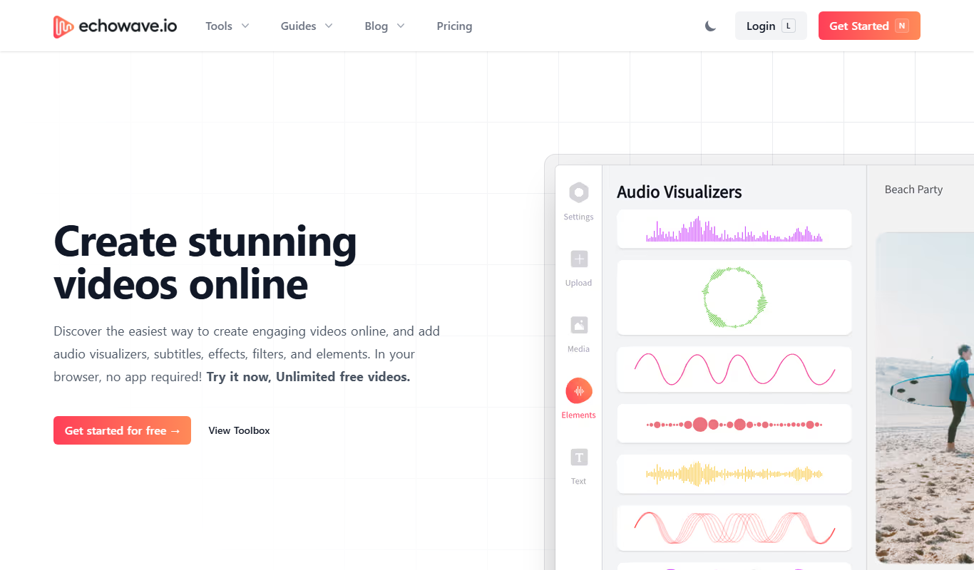 EchoWave app screenshot
