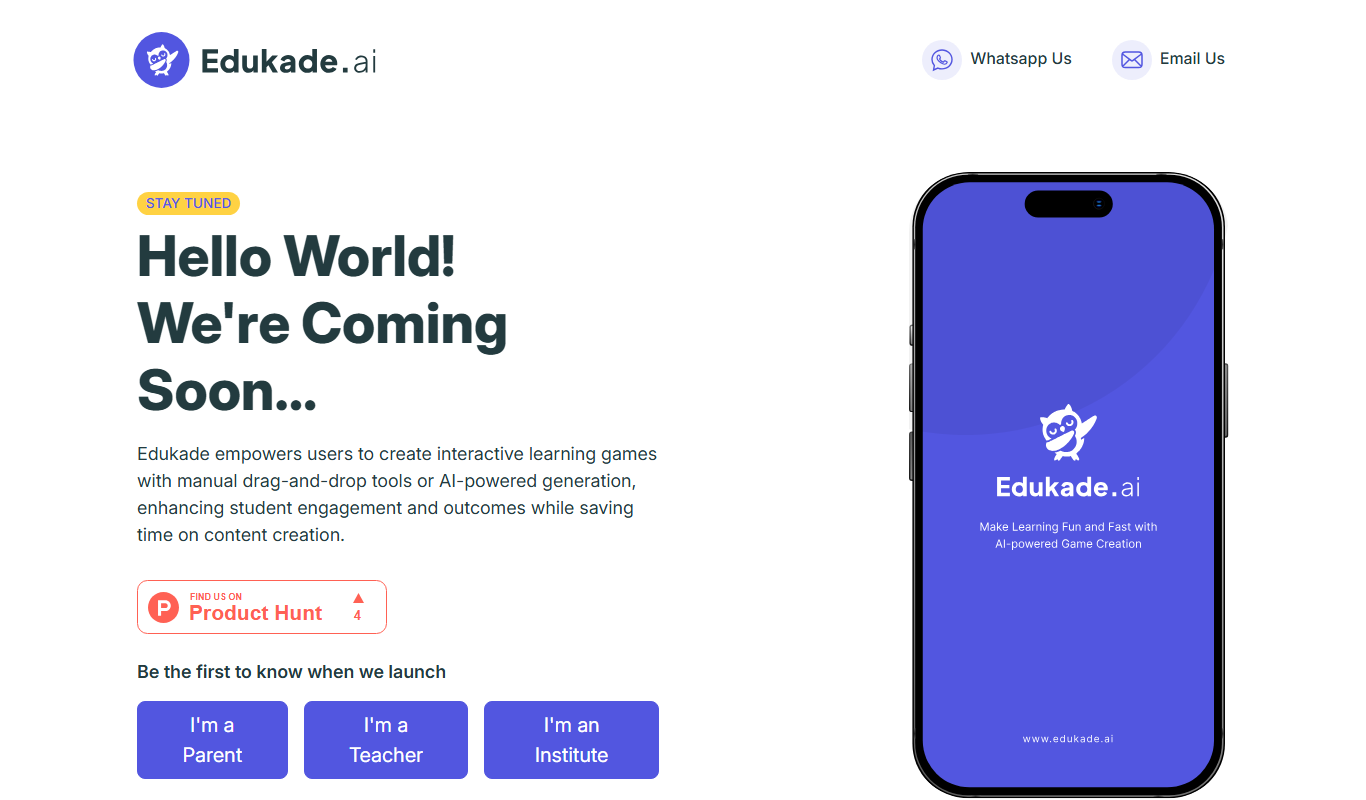 Edukade app screenshot