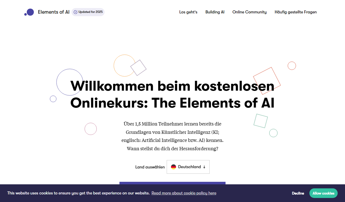 elementsofai.de app screenshot