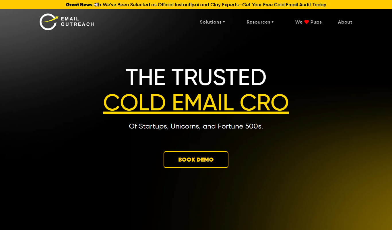 Screenshot of Email Outreach interface showing campaign dashboard