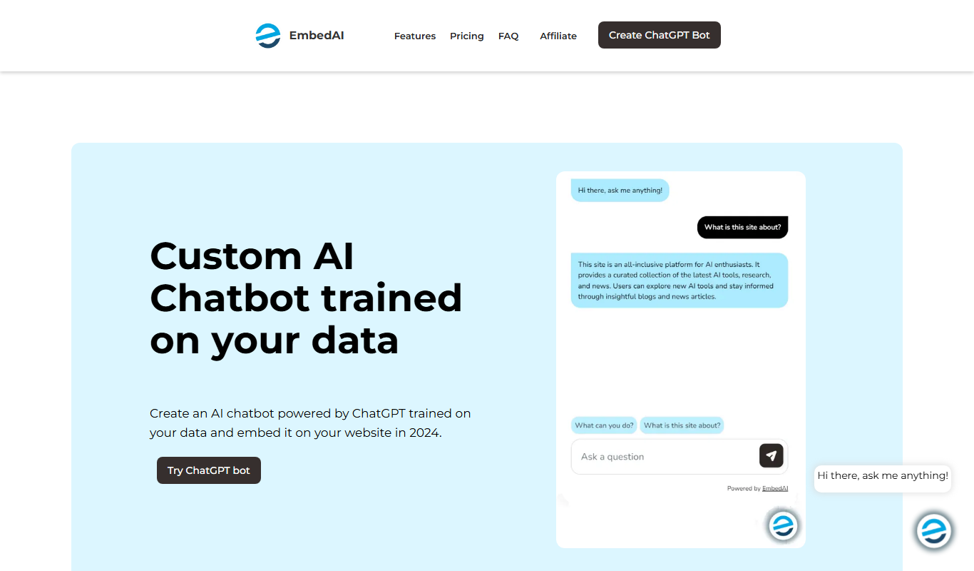 EmbedAI app screenshot