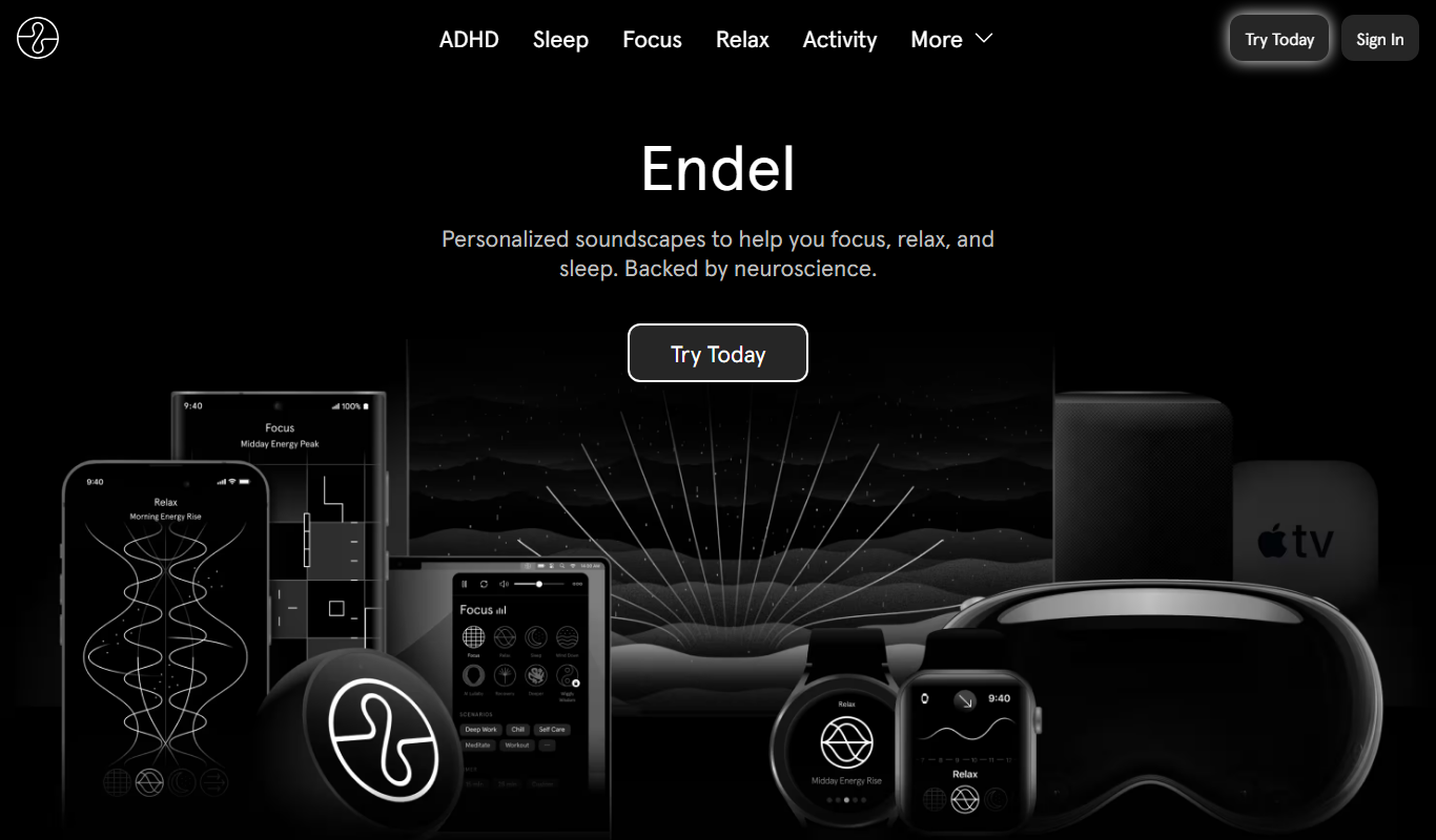 Endel app screenshot