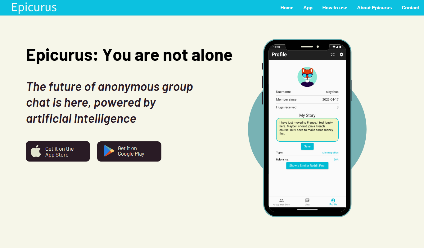 Epicurus app screenshot