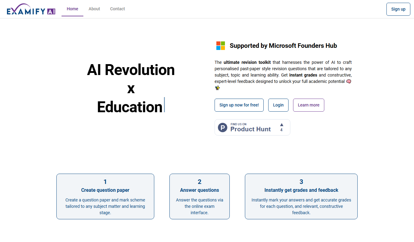 Examify AI app screenshot