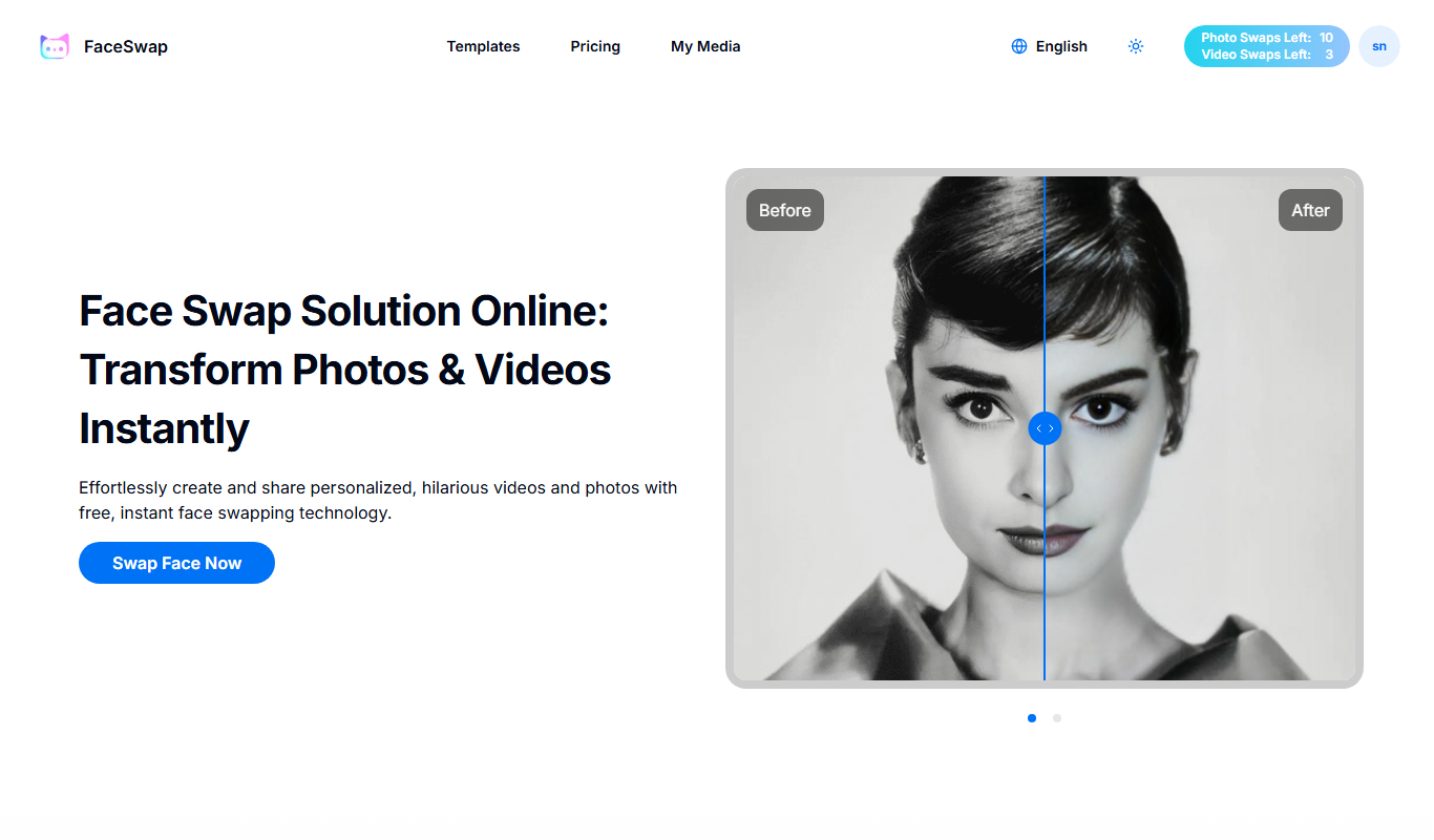 Face Swap Solution Online app screenshot
