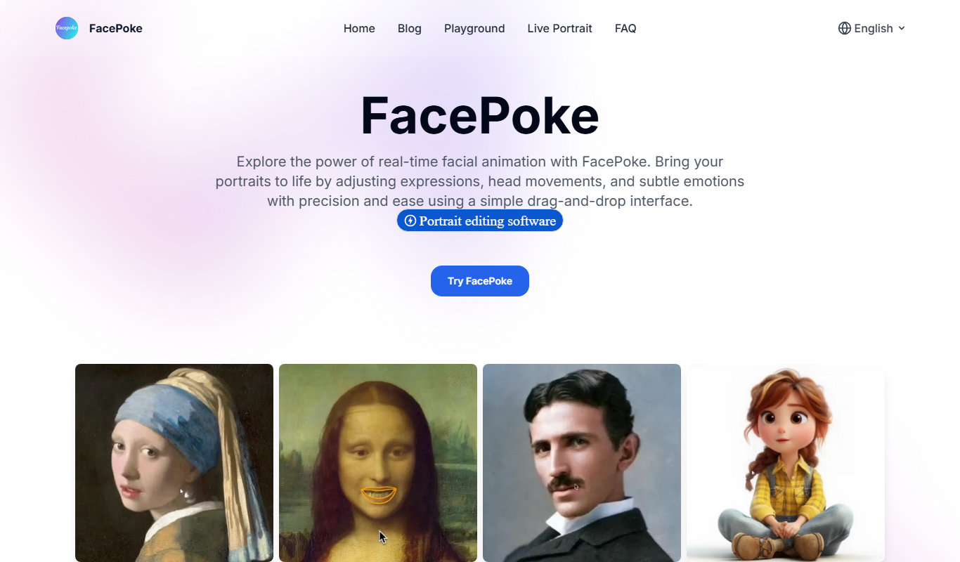 FacePoke app screenshot